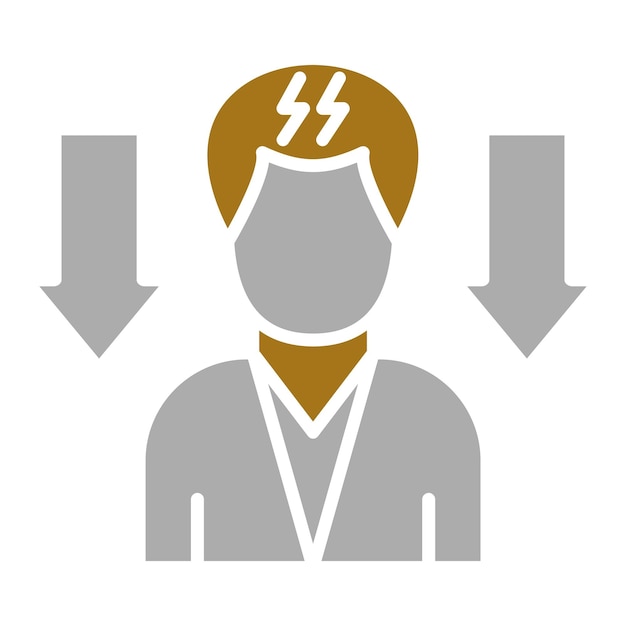 Diseño vectorial Niveles de tensión más bajos Estilo del icono