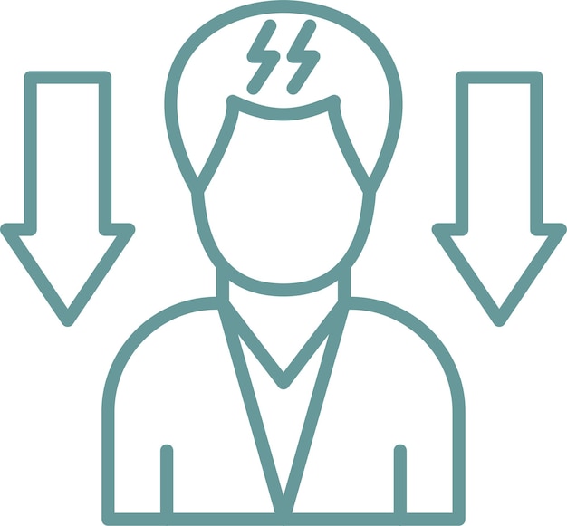 Diseño vectorial Niveles de tensión más bajos Estilo del icono