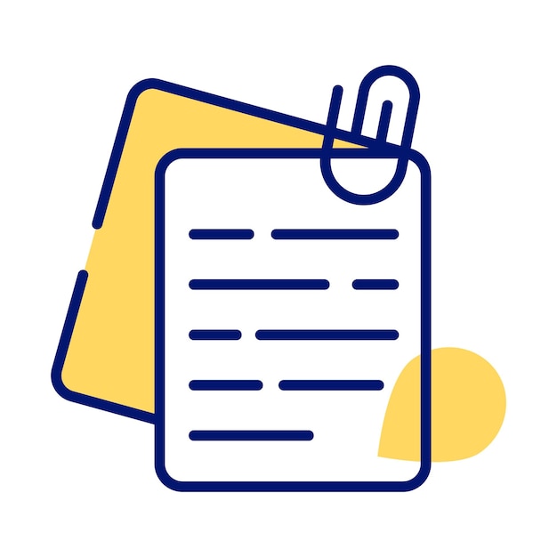 Diseño vectorial de notas adhesivas en estilo moderno listo para usar