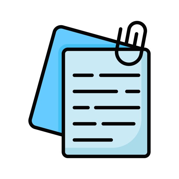 Diseño vectorial de notas adhesivas en estilo moderno listo para usar