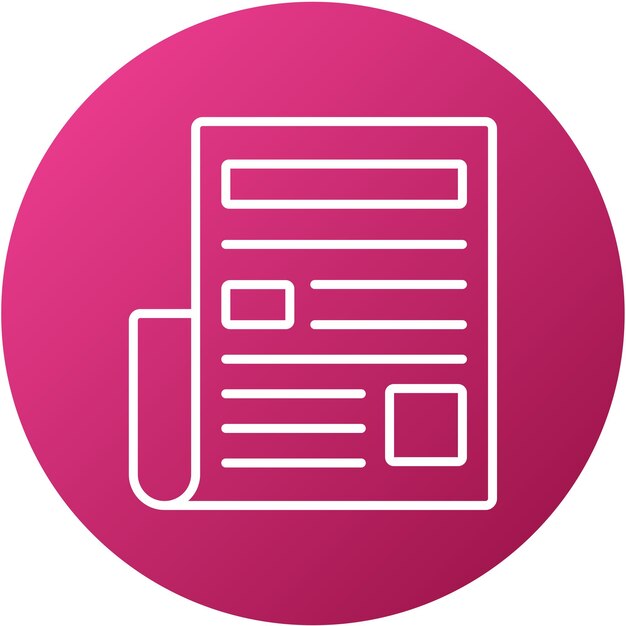 Diseño vectorial de noticias Título Estilo de icono