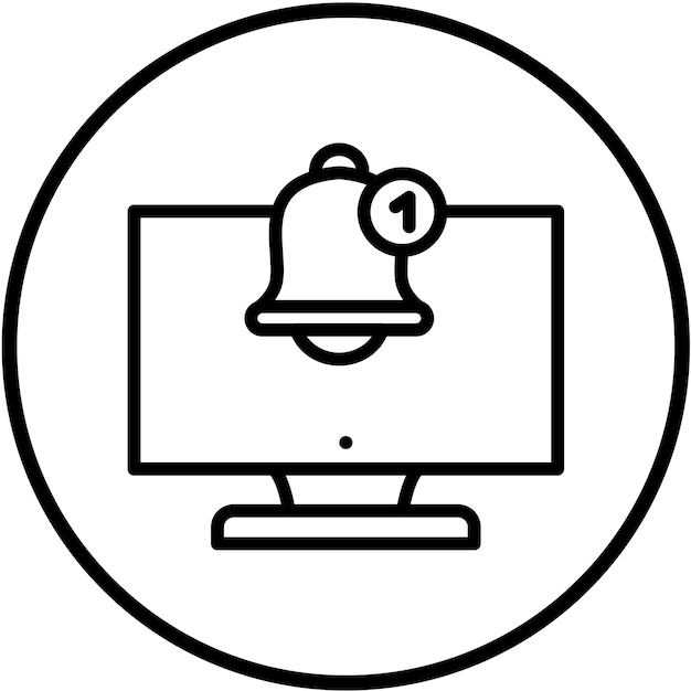Diseño vectorial Notificaciones de dispositivos Estilo del icono