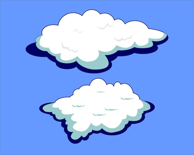 Diseño vectorial de nubes