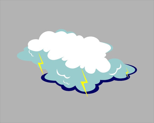 Diseño vectorial de nubes