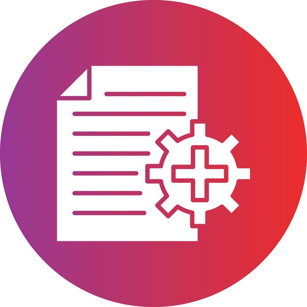 Diseño vectorial Nuevo estilo de icono de proyecto