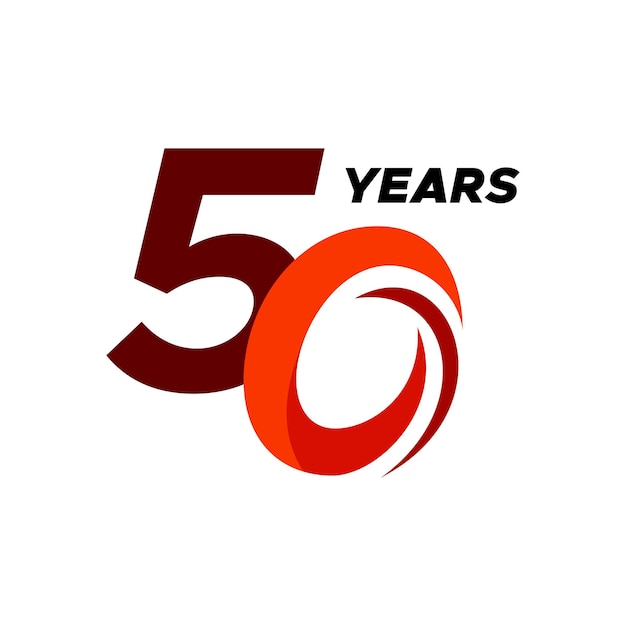 Diseño vectorial de números planos de aniversario