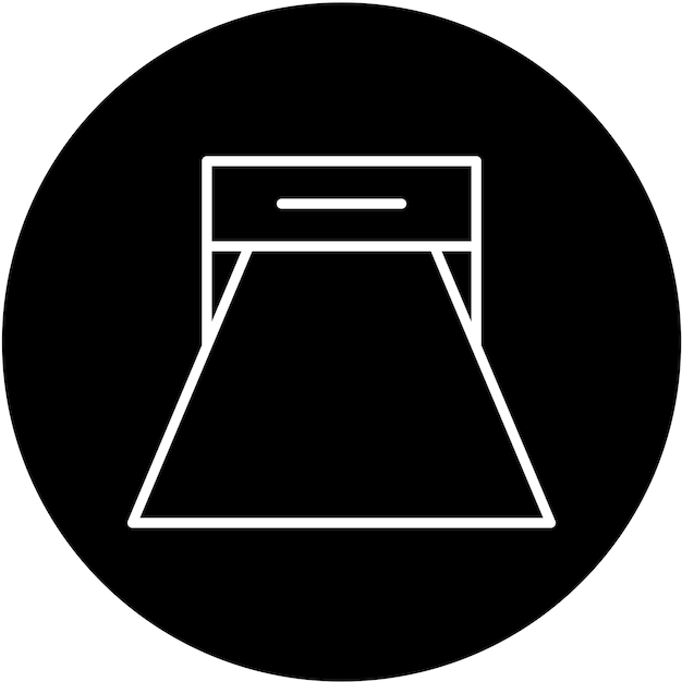 Diseño vectorial de obstáculos Estilo del icono de la carrera