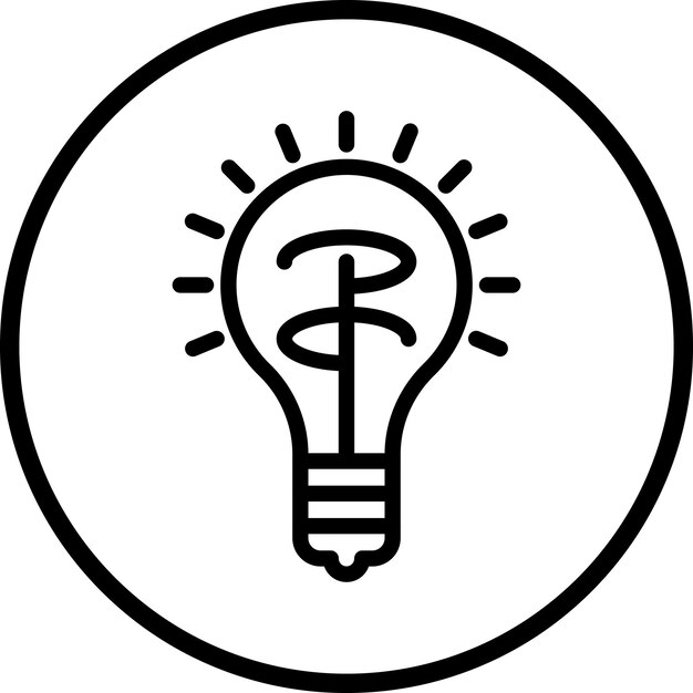 Diseño vectorial Obtener ideas Estilo de icono