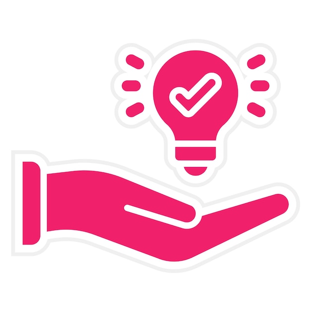 Diseño vectorial Obtener ideas Estilo de icono