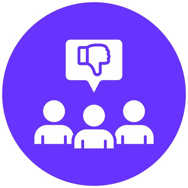 Diseño vectorial Odio estilo de icono