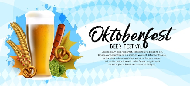 El diseño vectorial de oktoberfest se puede utilizar para la invitación de afiches y fines de celebración