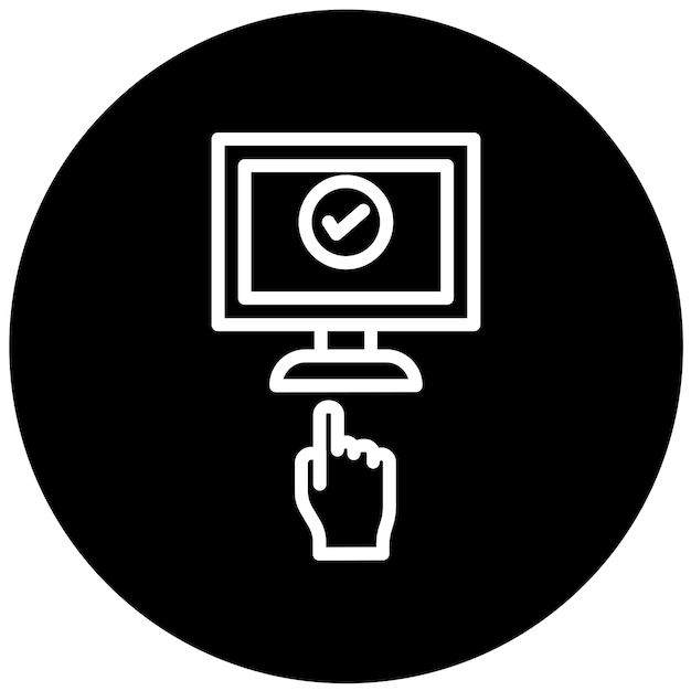 Diseño vectorial Opciones de autoservicio Estilo del icono