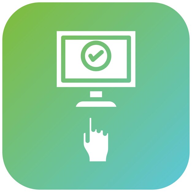 Diseño vectorial Opciones de autoservicio Estilo del icono