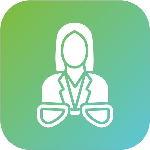 Diseño vectorial óptico estilo de icono femenino