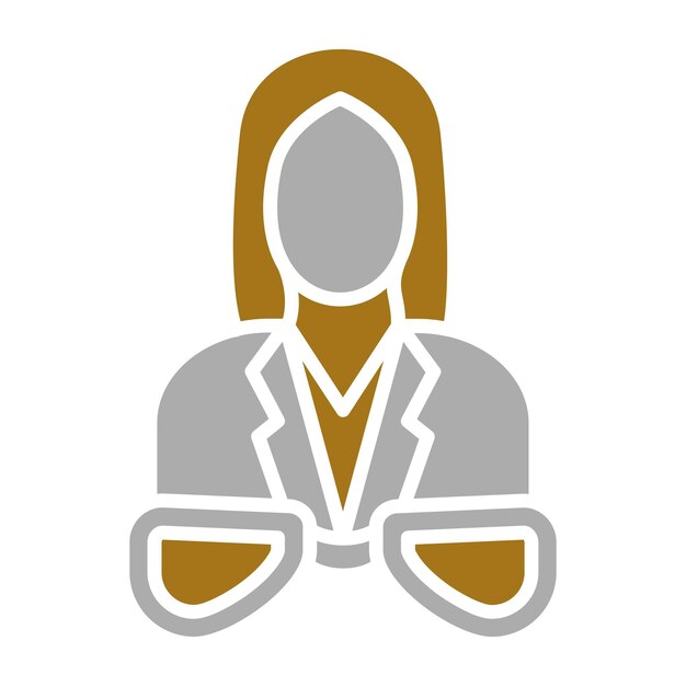 Diseño vectorial óptico estilo de icono femenino