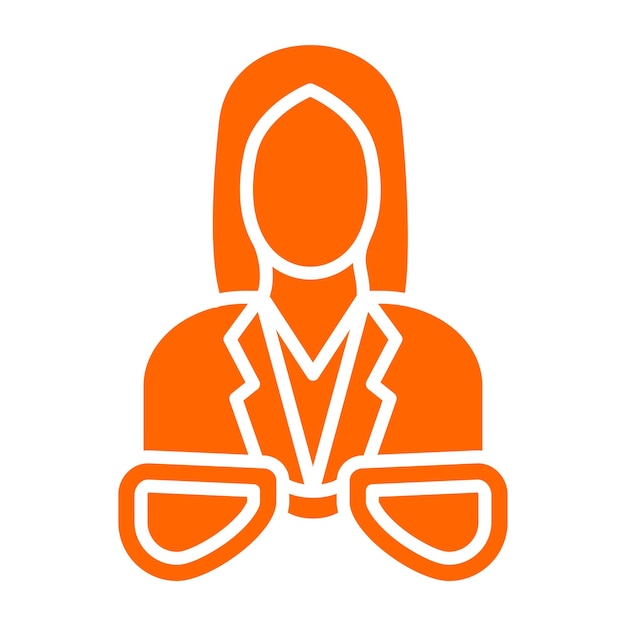 Diseño vectorial óptico estilo de icono femenino