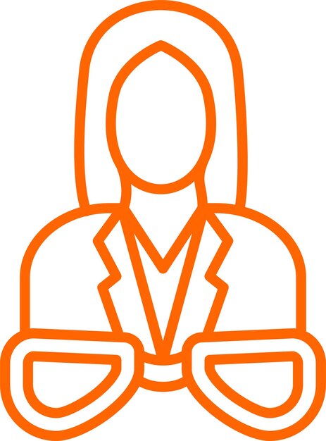 Diseño vectorial óptico estilo de icono femenino