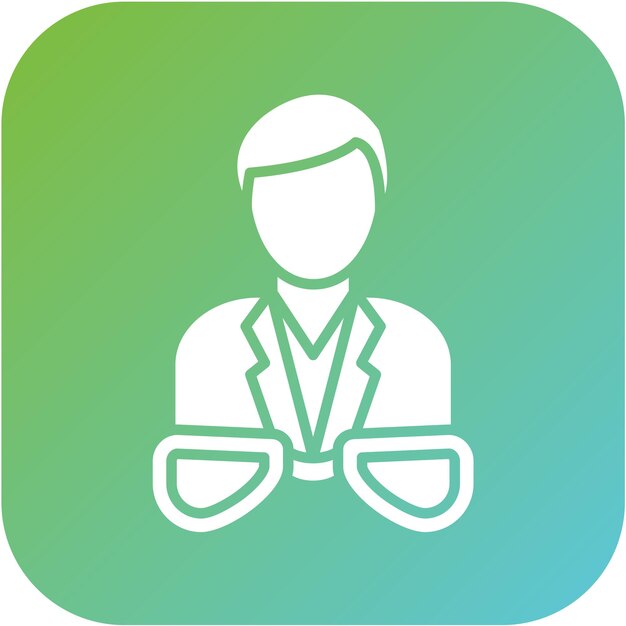 Diseño vectorial óptico estilo de icono masculino