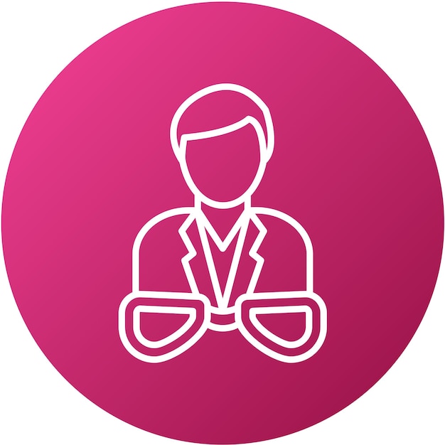 Diseño vectorial óptico estilo de icono masculino