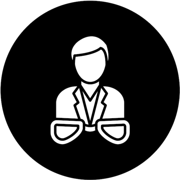 Diseño vectorial óptico estilo de icono masculino