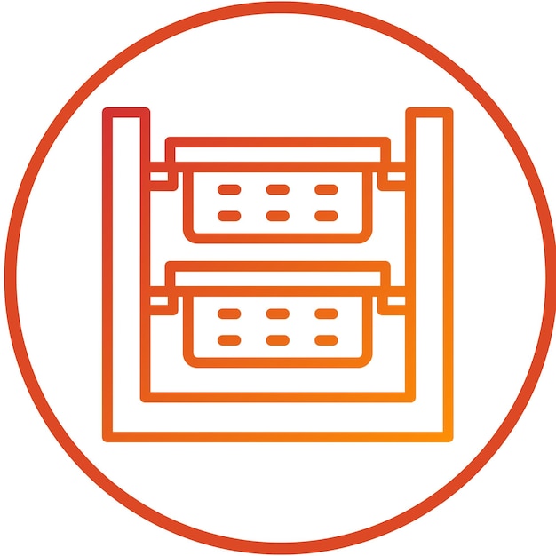 Diseño vectorial ordenador de ropa Estilo de icono