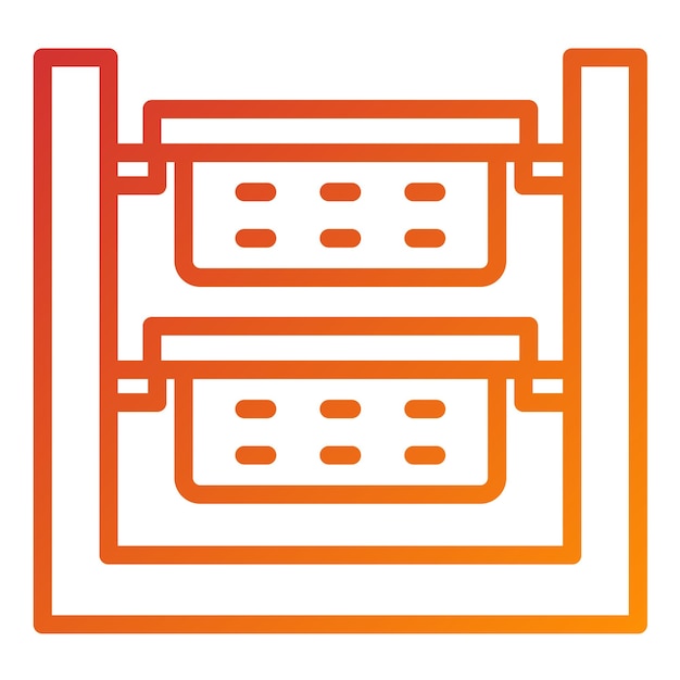 Diseño vectorial ordenador de ropa Estilo de icono