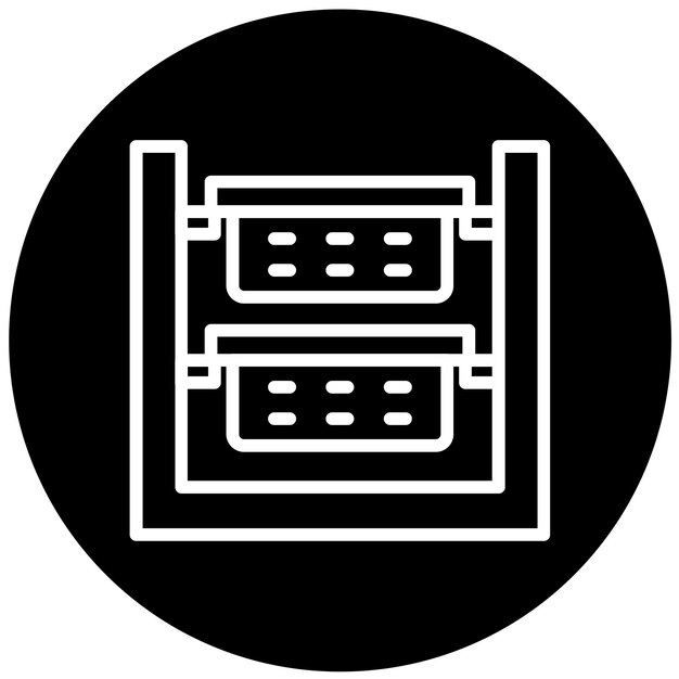 Diseño vectorial ordenador de ropa Estilo de icono