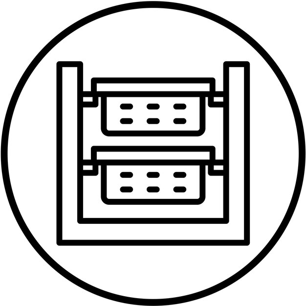 Diseño vectorial ordenador de ropa Estilo de icono