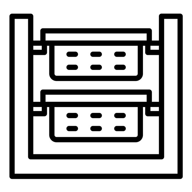 Diseño vectorial ordenador de ropa Estilo de icono