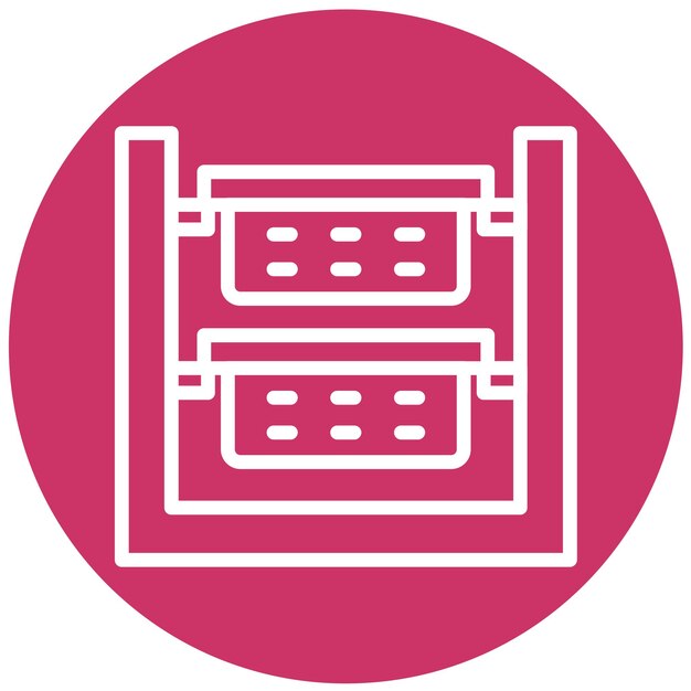 Diseño vectorial ordenador de ropa Estilo de icono