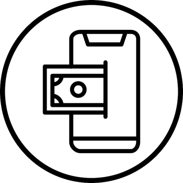 Diseño vectorial Pagar a medida que vas Estilo de icono