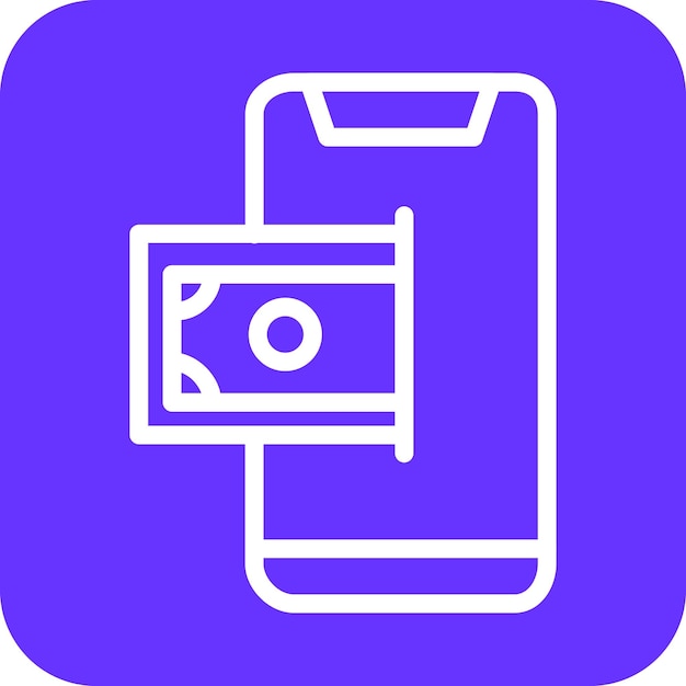 Diseño vectorial Pagar a medida que vas Estilo de icono