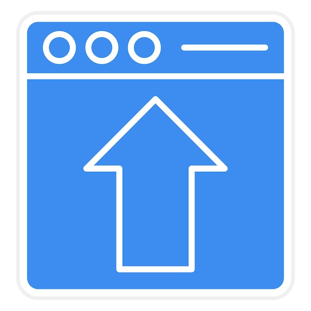 Diseño vectorial Página web Cargar estilo de icono