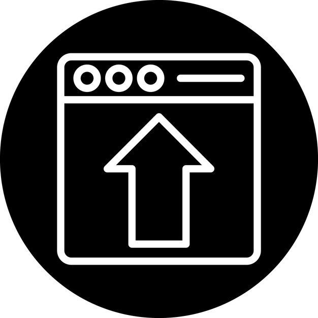Diseño vectorial Página web Cargar estilo de icono