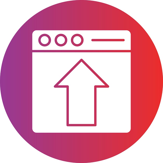 Diseño vectorial Página web Cargar estilo de icono