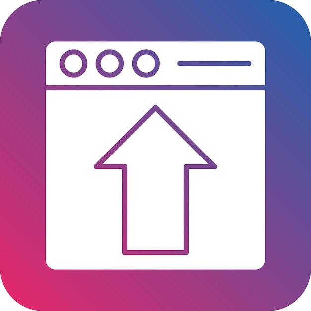 Diseño vectorial Página web Cargar estilo de icono