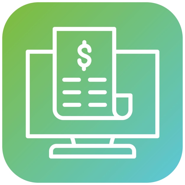Diseño vectorial de pago del icono Estilo del icono