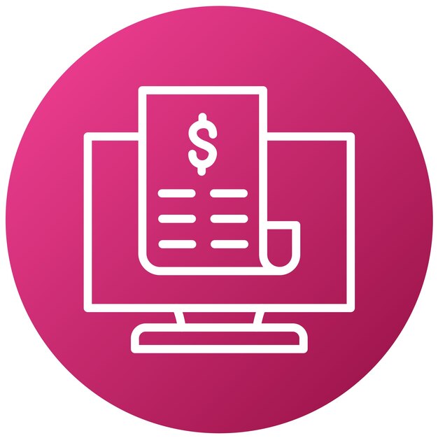 Diseño vectorial de pago del icono Estilo del icono