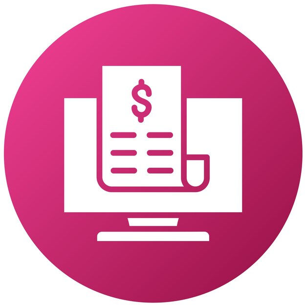 Diseño vectorial de pago del icono Estilo del icono