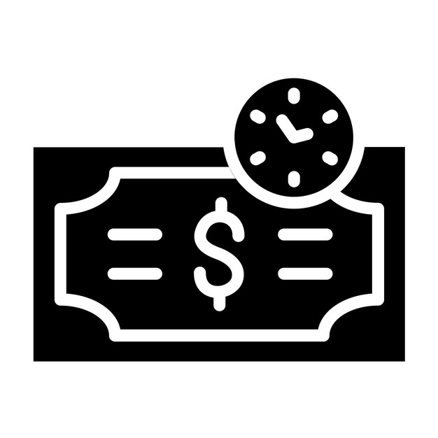 Diseño vectorial Pago pendiente Estilo del icono