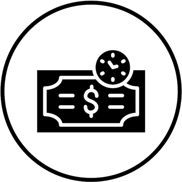 Diseño vectorial Pago pendiente Estilo del icono