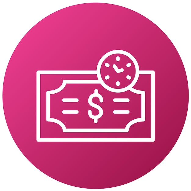 Diseño vectorial Pago pendiente Estilo del icono