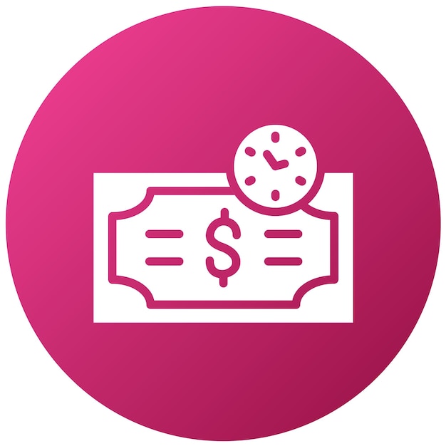 Diseño vectorial Pago pendiente Estilo del icono
