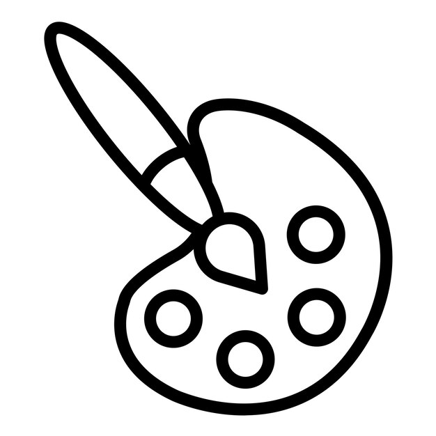 Diseño vectorial Paleta de arte Estilo de icono