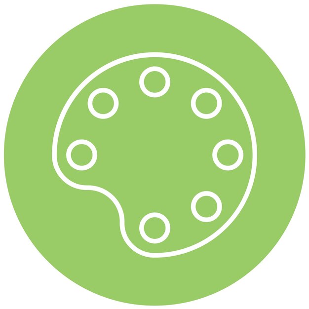 Diseño vectorial Paleta de colores Estilo del icono