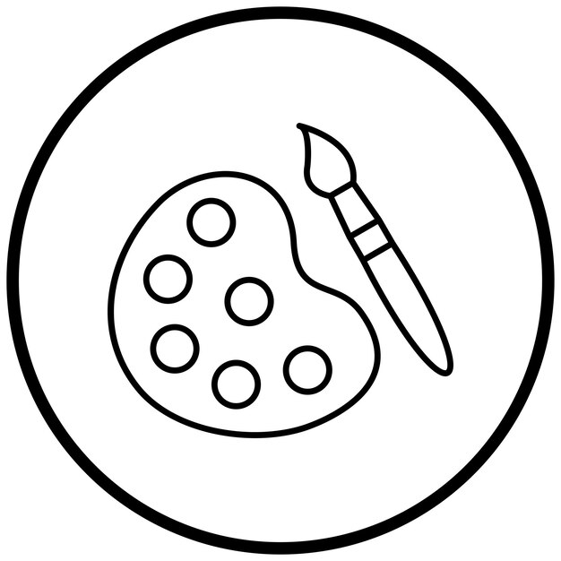 Diseño vectorial Paleta de colores Estilo de icono