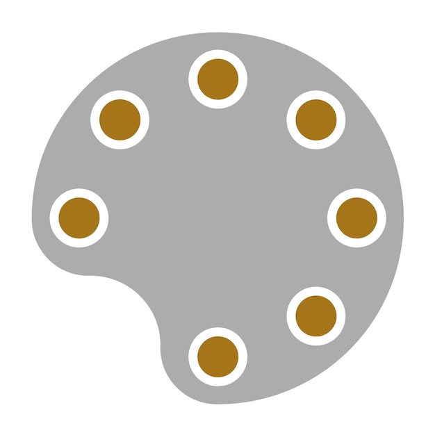 Diseño vectorial Paleta de colores Estilo del icono