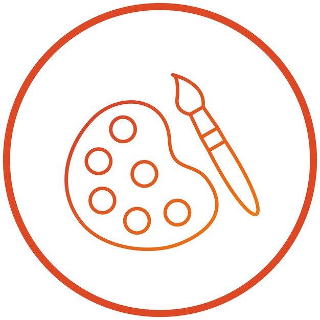 Diseño vectorial Paleta de colores Estilo de icono