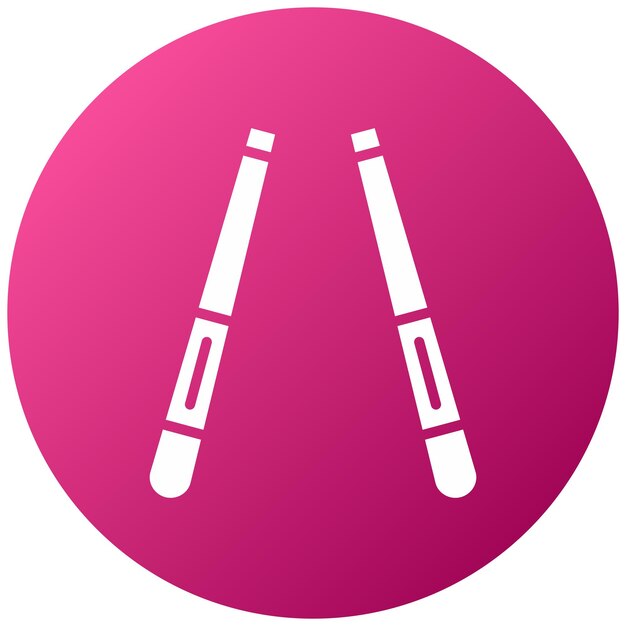 Diseño vectorial de los palillos de comer Estilo del icono