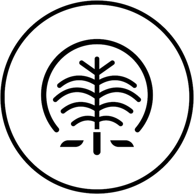 Diseño vectorial Palm Jumeirah Estilo de icono